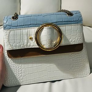 SALE Parisa Wang Allured Chain Croc leather shoulder bag